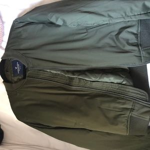 Olive bomber jacket from american eagle